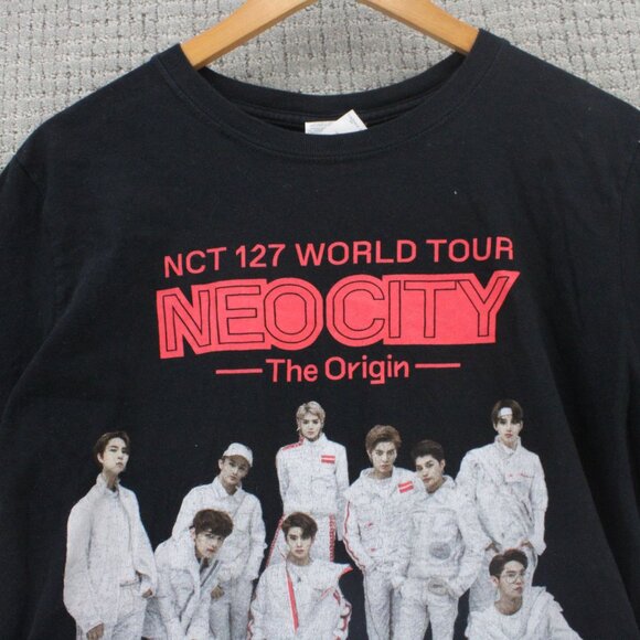 Gildan Shirt Womens Medium M Black NCT 127 Neo City The Origin 2019 World Tour - Picture 2 of 14